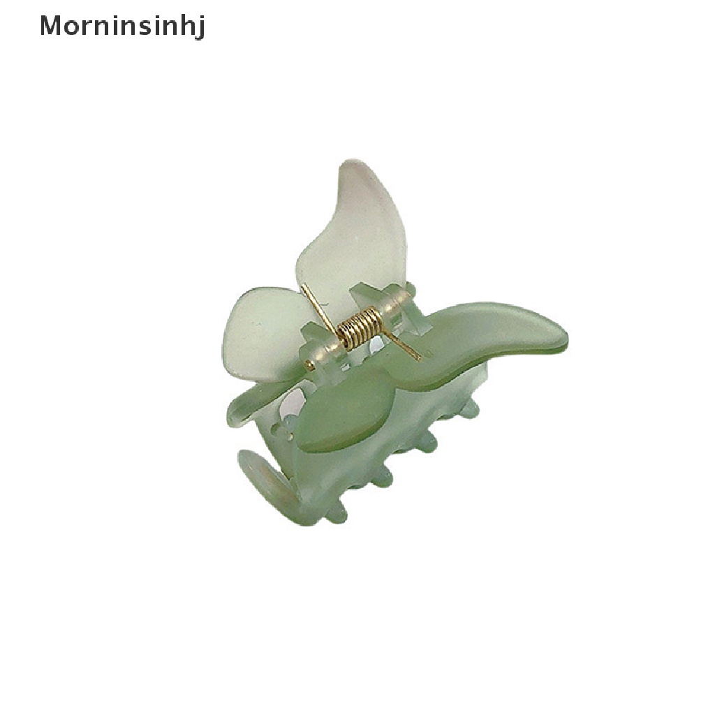 Jepit Rambut Bentuk Butterfly Aksen Mutiara Bahan Resin