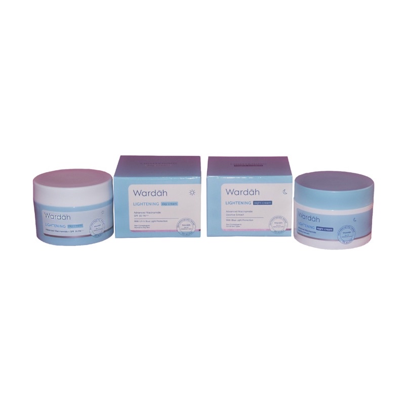 `ღ´ PHINKL `ღ´ ᘺᗩᖇᕲᗩᕼ Wardah day cream lightening biru moisturizer  pelembab wajah