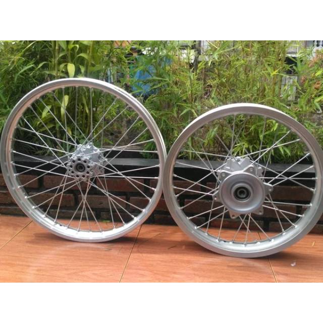 roda whellset velg tromol jari2 ring 21 18 honda crf150L CRF 150 crf lokal original