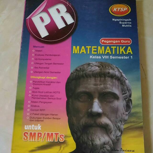 Buku PR PG Matematika kelas 8A, KTSP
