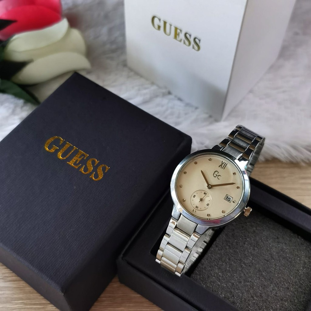 (bisa COD) JAM TANGAN GC WANITA JAM TANGAN ELEGANT STAINLESS