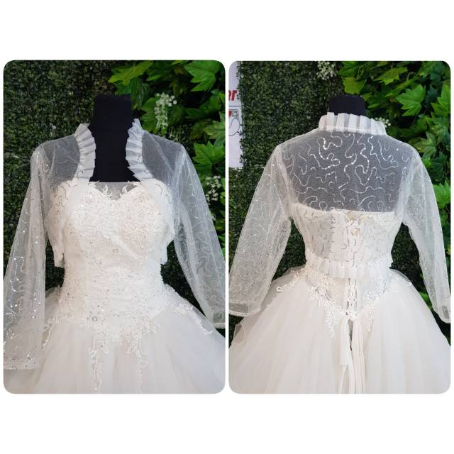 Bolero pengantin Lengan panjang 1501