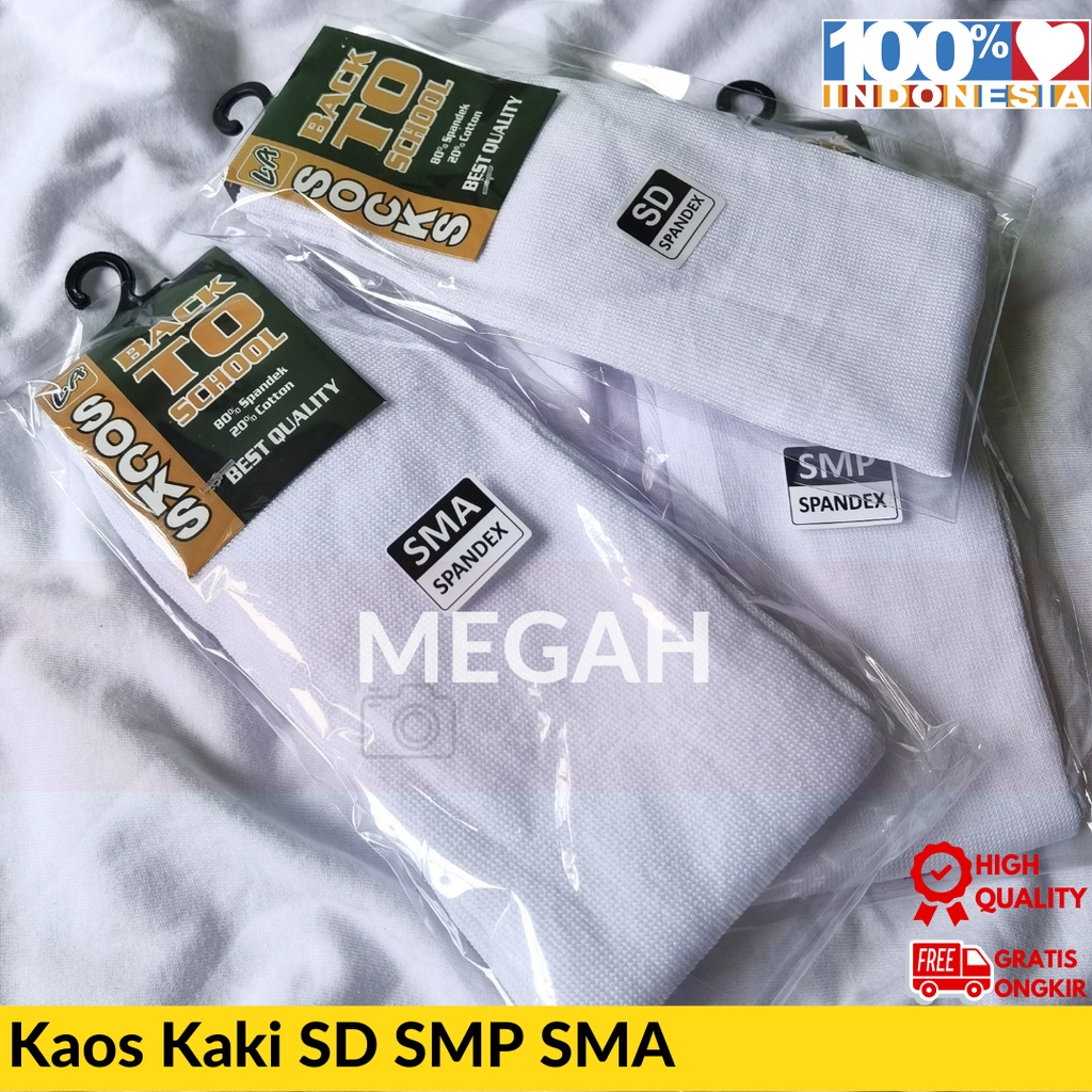 Grosir 1 Lusin 12 Pasang Kaos Kaki Anak Sd Smp Sma Putih Telapak Hitam - Kaos kaki anak seragam Sekolah SD SMP SMK- kaos kaki anak SD SMP SMA, kaos kaki pramuka SD SMP SMA, kaos kaki hitam SD SMP SMA - kaos kaki putih SD SMP SMA Back To School