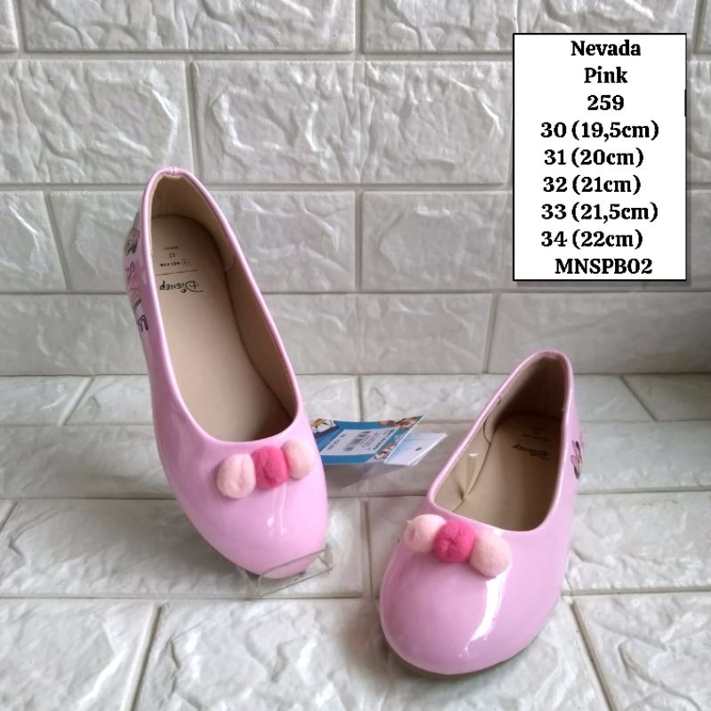 SEPATU/FLATSHOES ANAK CEWEK ORIGINAL BRAND NEVADA DISNEY MURAH