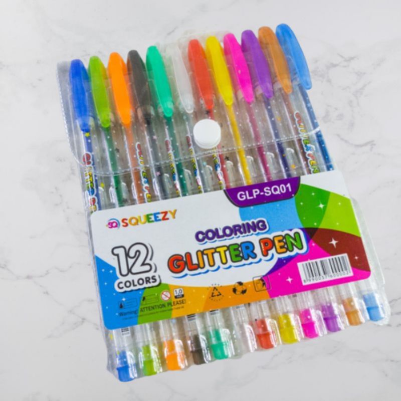 

Pulpen Gel Glitter Colloring Glitter Pen Squeezy Glp-sq01