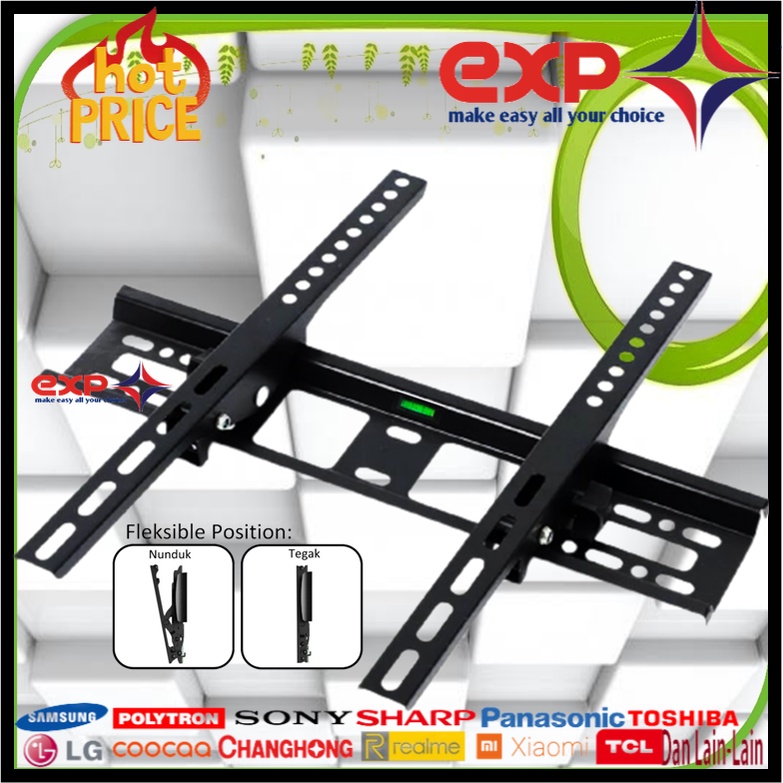 Garansi cocok!!! Bracket TV universal 42&quot; s/d 55&quot; Waterpas adjustable position-17