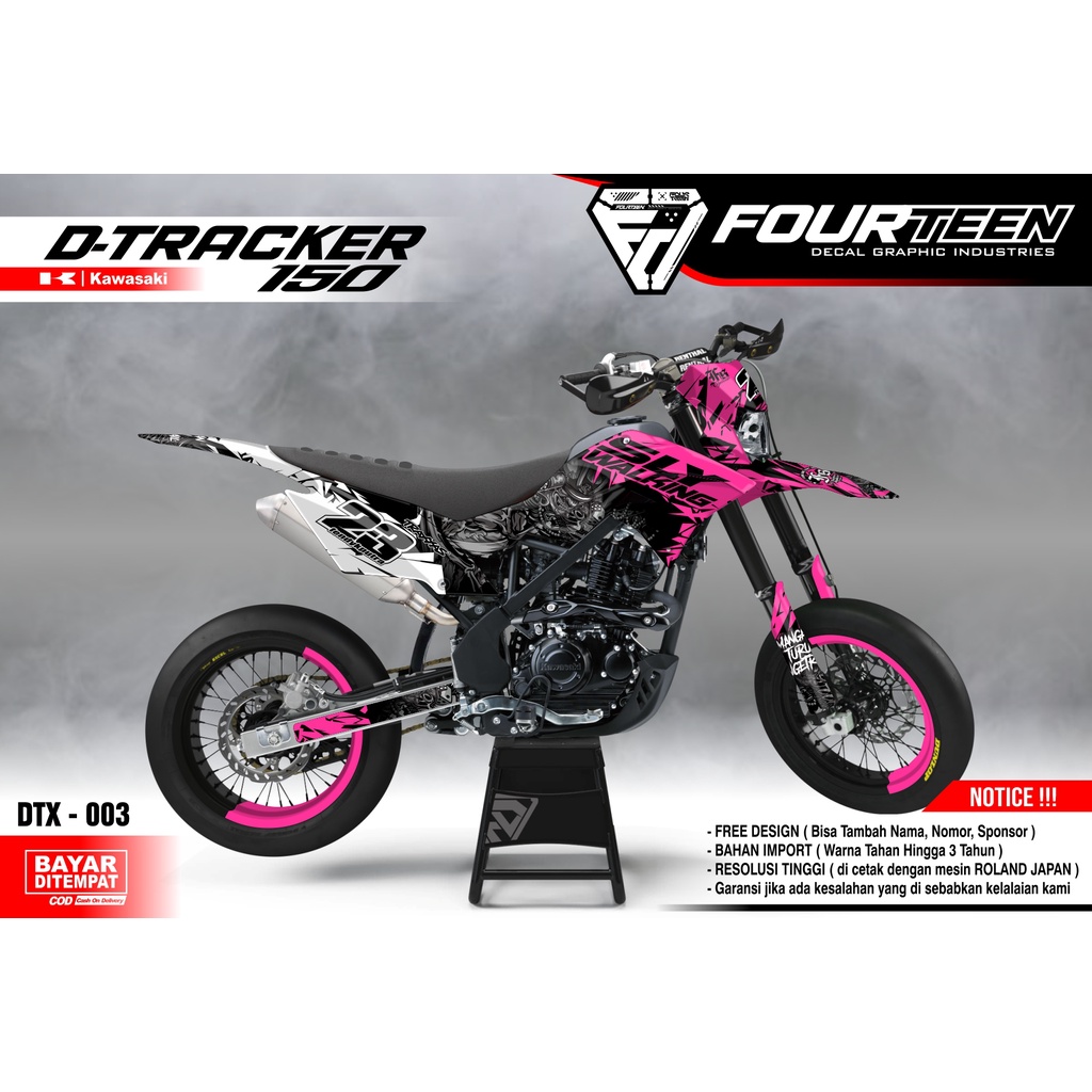 DECAL DTRACKER 150 - stiker dekal dtracker full body custom DTX-003