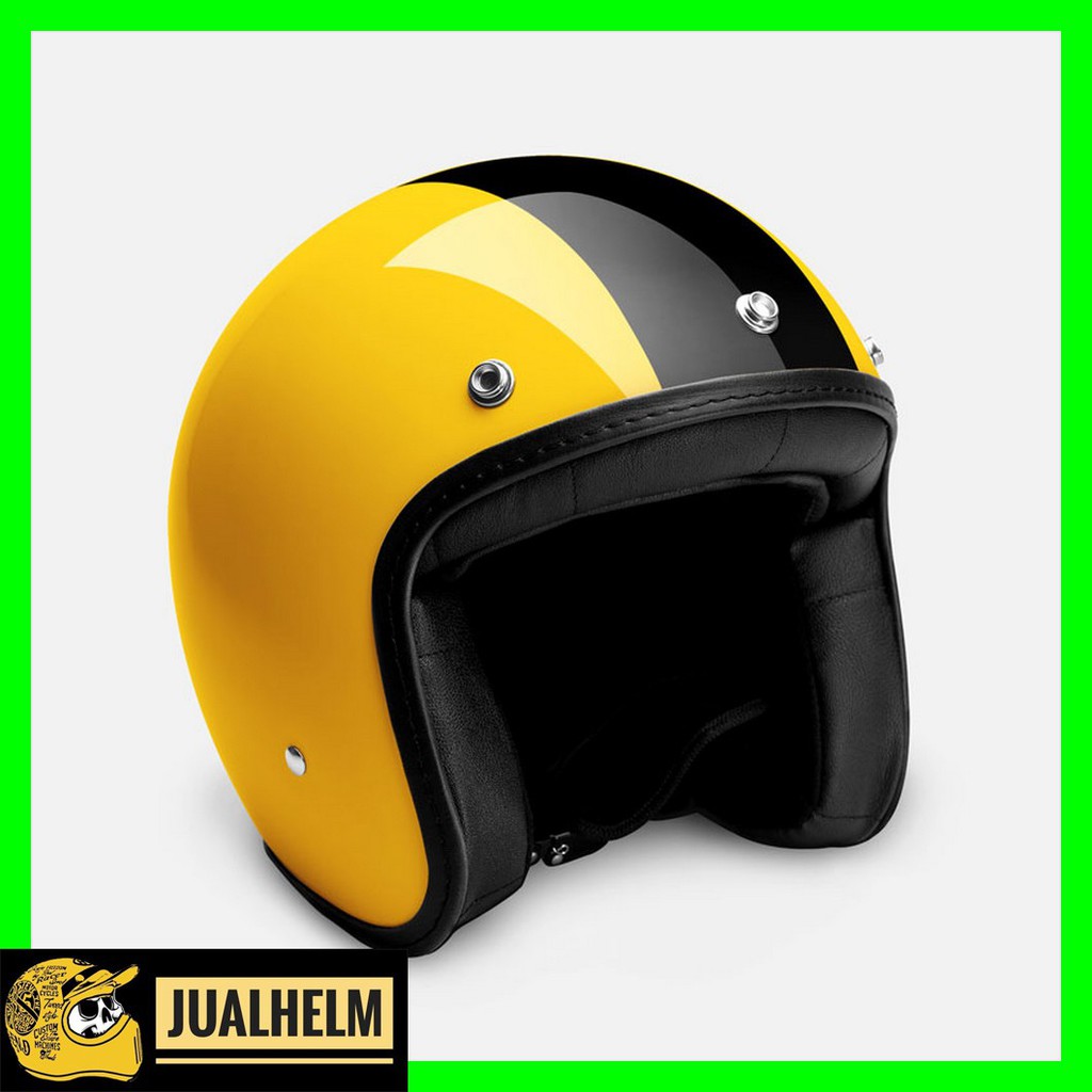 HELM RETRO ZULU VIPER YELLOW ( Half Face / Klasik / Vintage / Simpson )