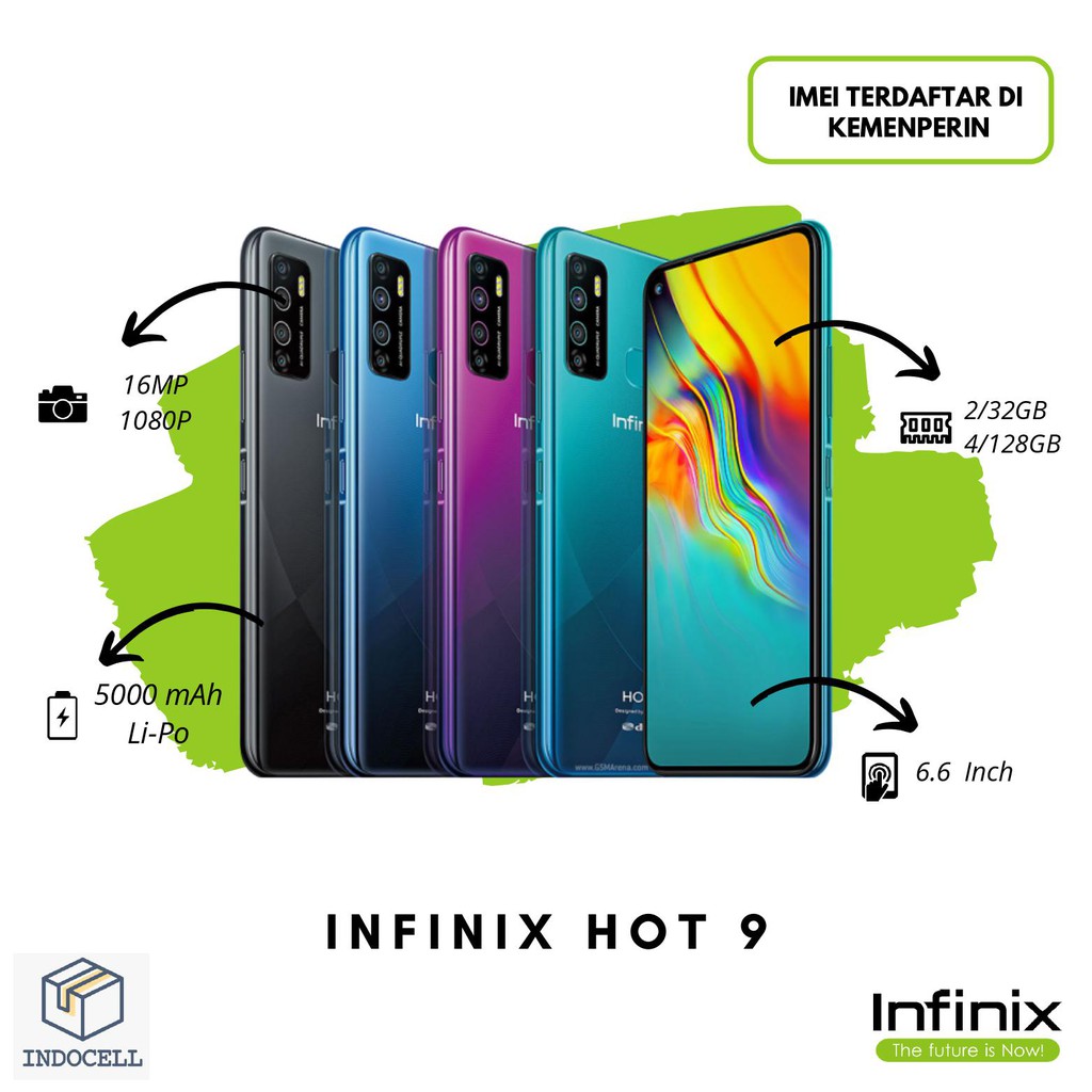 INFINIX HOT 9 RAM 4/128 GB - 2/32 GB GARANSI RESMI