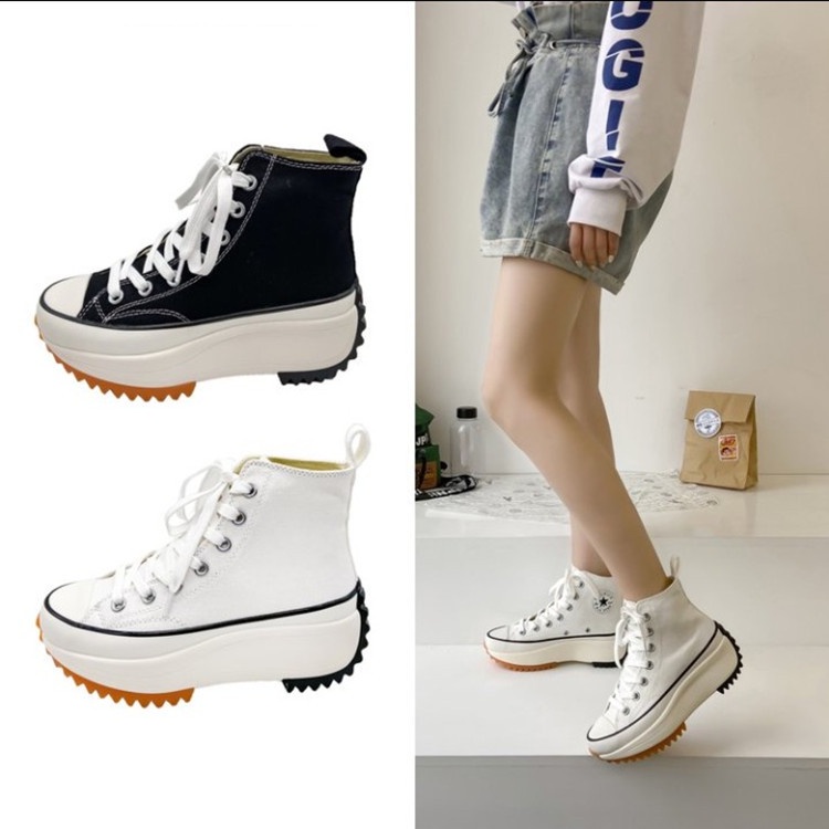 COD POS 560 Sepatu Sneakers Converse Run Hike Premium Run Star Hike Wedges Casual Shoes Wanita