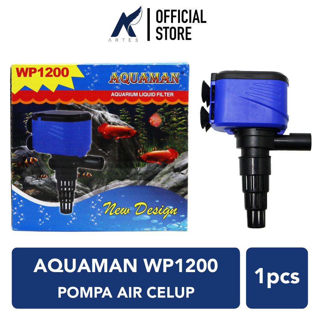 AQUAMAN WP-1200 Pompa Air Celup-Power Head-Heads-PH Aquarium-Kolam-Aquascape-Akuarium WP1200 7 Watt