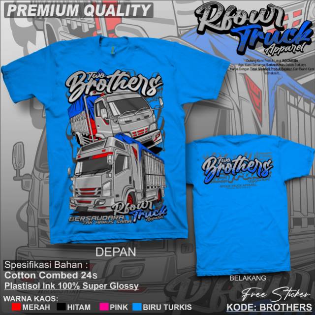 Kaos Truck Aktor Pantura / Kaos Truck Canter mania / Kaos Truck Indonesia / Kaos Original