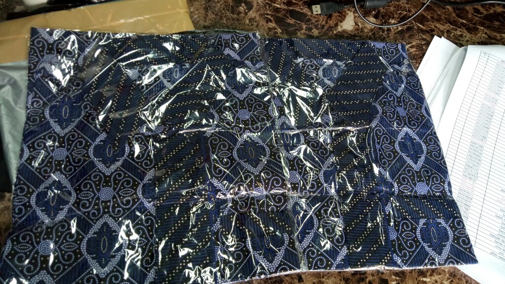 Bswart Batik Hrb026 Kenongo Hem Pendek Anjani Biru Pekalongan M L Xl Batik Pria Murah Modern Grosir