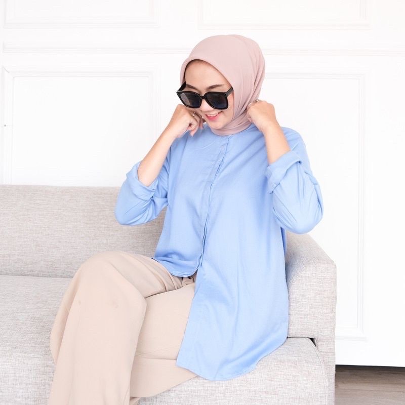 Maudy Shirt - kemeja oversize