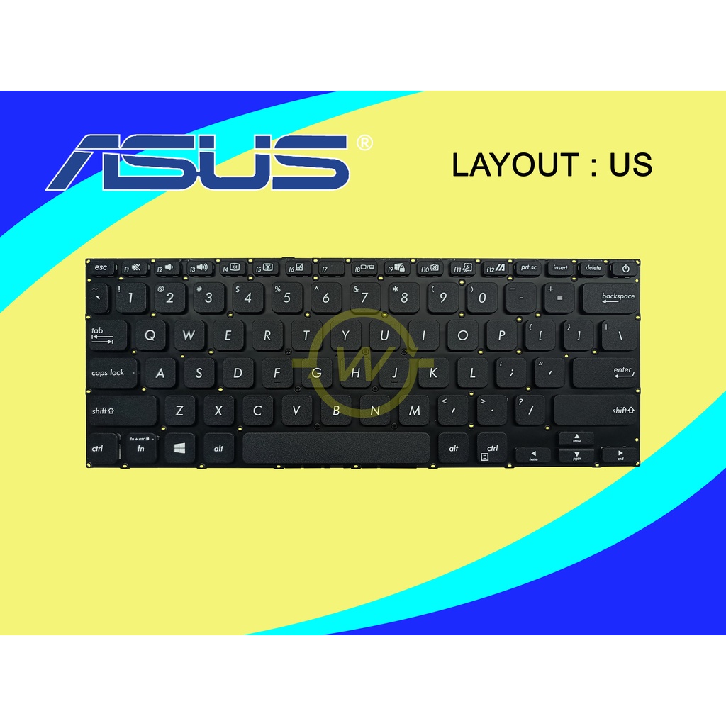 Keyboard Asus P1411CJ P1411CJA Series Hitam