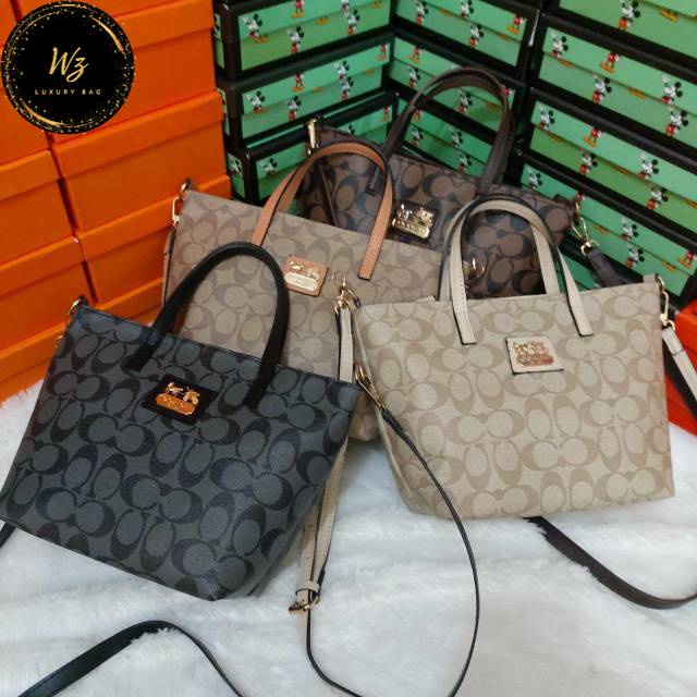 TAS TOTE COACH IMPORT SLEMPANG TOTE HANDBAG SUPER BATAM WANITA