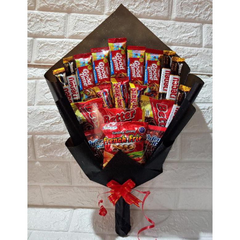 

Buket Snack/Sncak buequet/kado hadiah/Buket Wisuda .