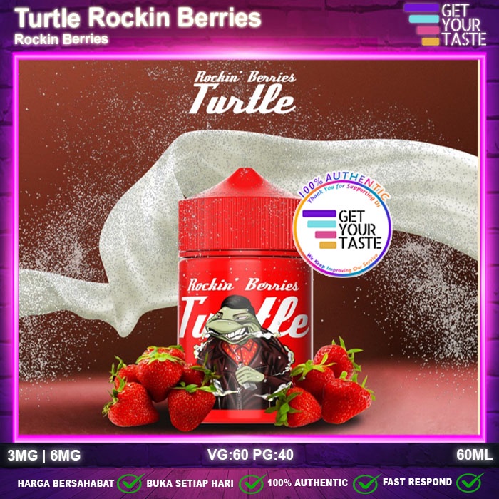 Liquid Turtle Rockin Berries 60ML by Miracle Labs x Zaenal Vaporizer