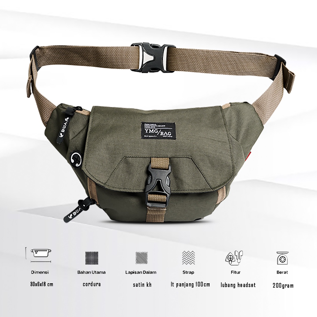 Tas waistbag/slempang Outdoor original ymg