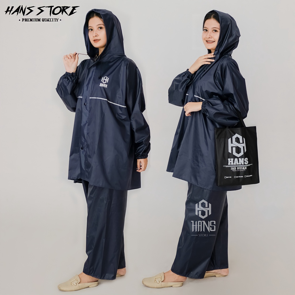 JAS HUJAN, RAINCOAT Pria Wanita Terbaik By HANS Anti Rembes CREM