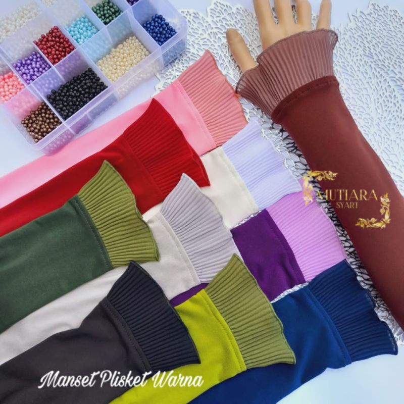 MANSET RENDA PLISKET | HANDSOCK WANITA MUSLIMAH | HANDSOCK CANTIK