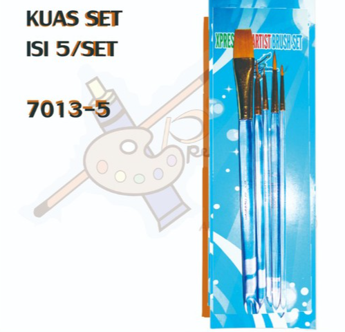 

KUAS SET 7013-5 KUAS LUKIS SET ISI 5 DARI MERK XPRESSION