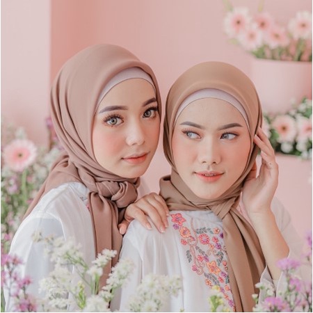 Hijab segi empat bellasquare premium halus dan adem