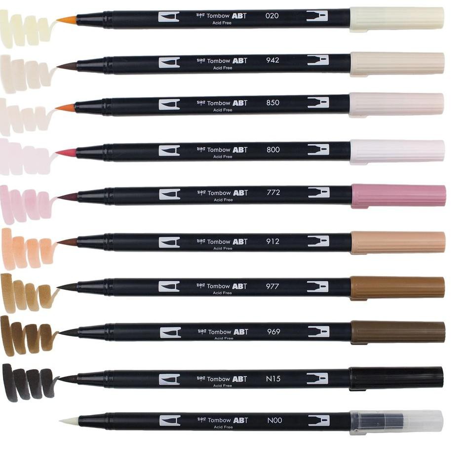 

Best Seller! ⤵ Tombow dual brush pen ABT 10 Color Set Potrait Pallete ⇝ Best Seller!