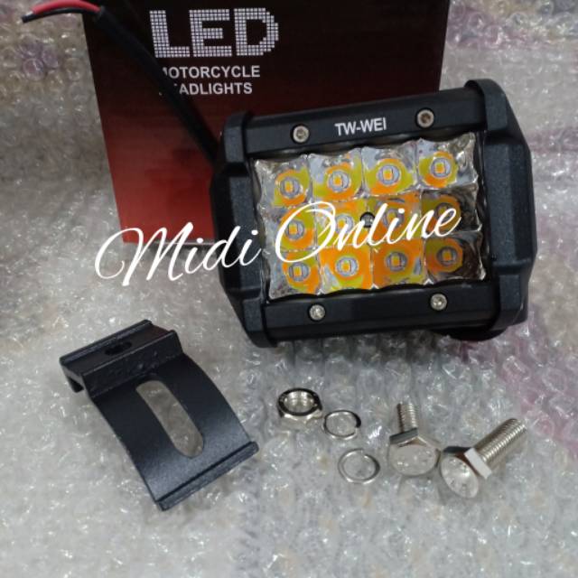Lampu Tembak Sorot 12 Mata 2 Warna - Lampu Tembak 12 Led - Lampu Sorot 12 Led