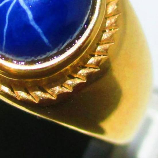 CINCIN ROYAL BLUE STAR SAPPHIRE CORUNDUM LAB CREATED