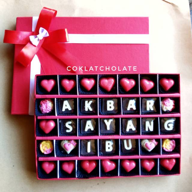 

COKLAT HURUF UNGKAPAN SAYANG PADA IBU CHOLATE JOGJA