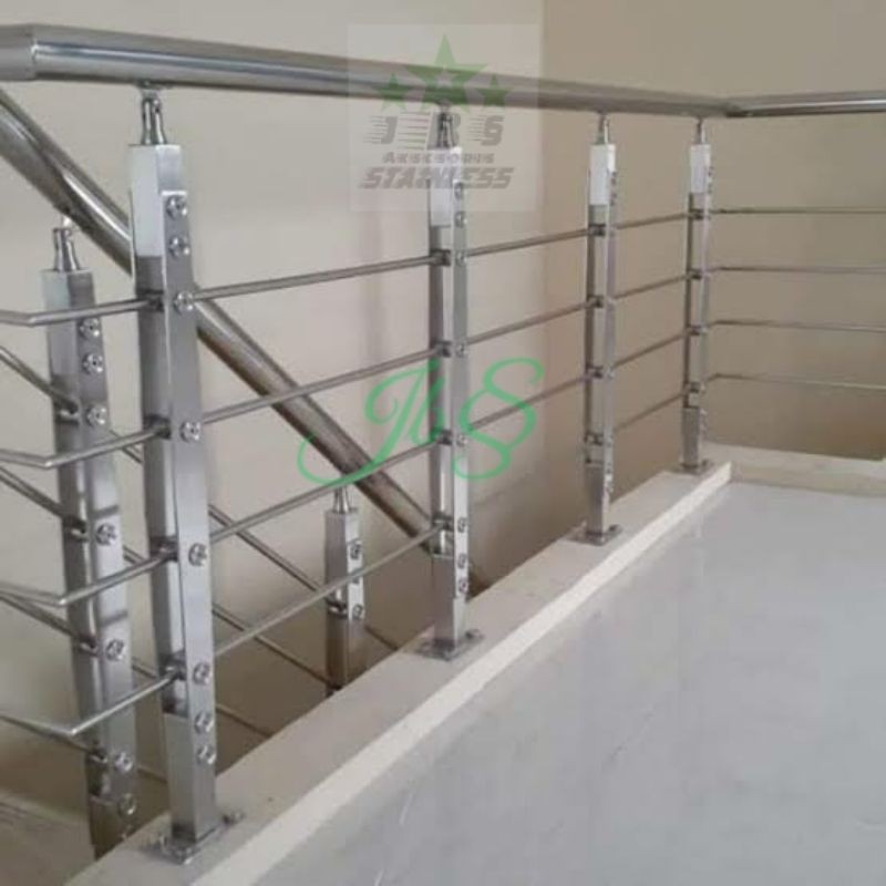 TIANG RAILING TANGGA STAINLESS SUS 304 ZZ 5/8&quot; INCH