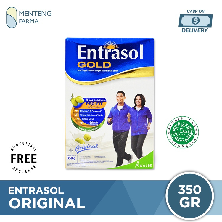 Entrasol Gold Original 350 Gram - Susu Tinggi Kalsium Dewasa dan Lansia