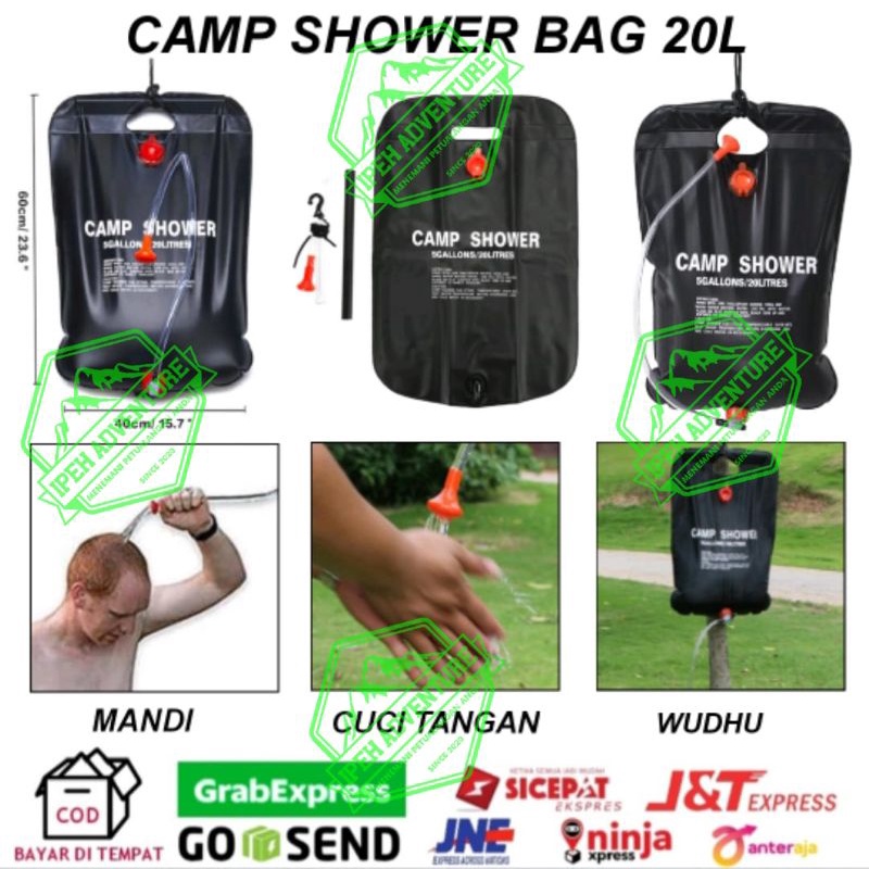 kantong air shower portable camping