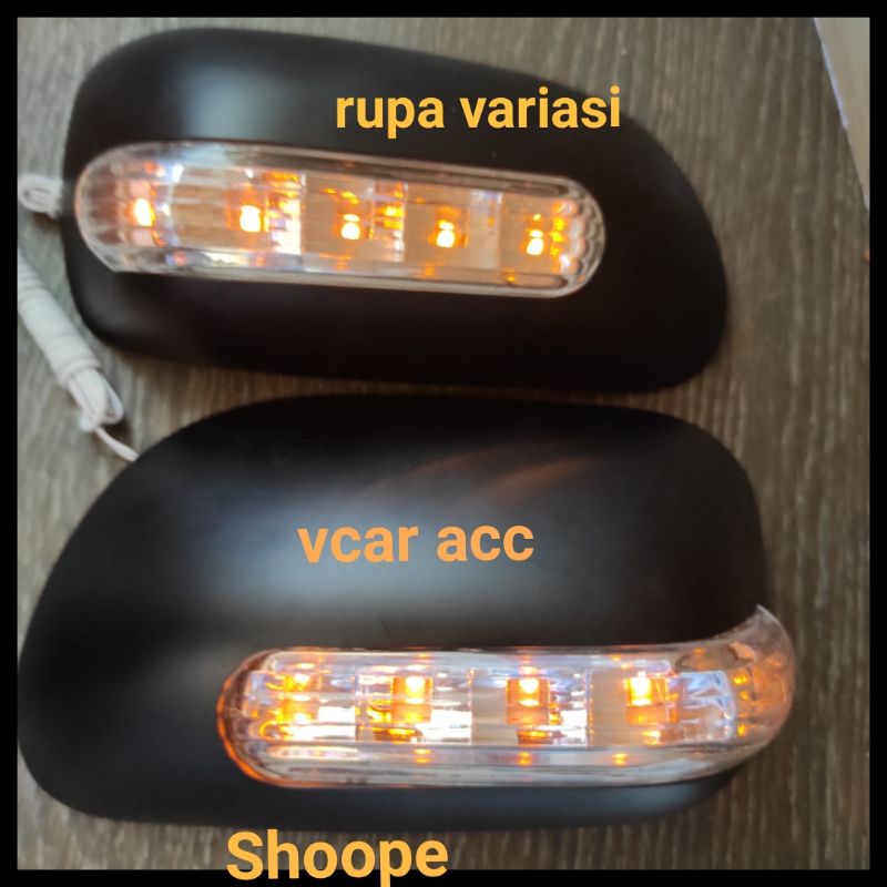 TUTUP cover spion lampu toyota avanza lampu 2004 sampai 2011 hitam doff xenia 2010 2009 2008 2007 2006 2005  + sen SEIN running model ganti copot orisinil vvti tipe G