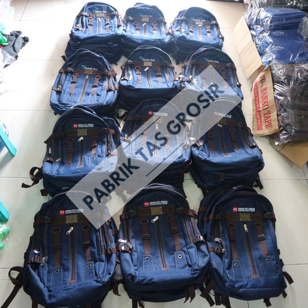 Jual Tas Gendong Distro Grosir Bordir Ransel Punggung Pelatihan Organisasi Souvenir Acara Instansi