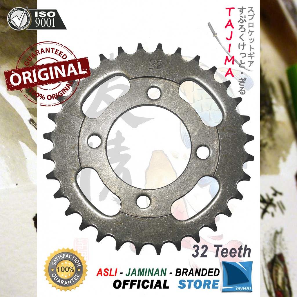 Gigi Tarik 28T ~ 39T HONDA Prima, Grand, Win Gir Belakang - Rear Sprocket Gear TAJIMA