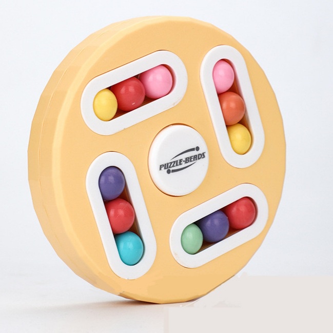 [MS]Mainan Edukasi IQ Anak Puzzle Beads / Fidget Spinner Cube Disc / Mainan Stress Relief