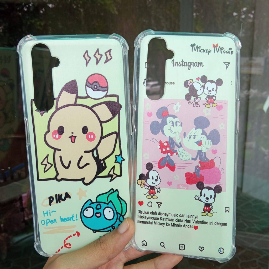 Case Softcase REALME 6 C2 C3 5 5i 6 PRO Softshell Anti Crack Kartun Karakter Soft Case