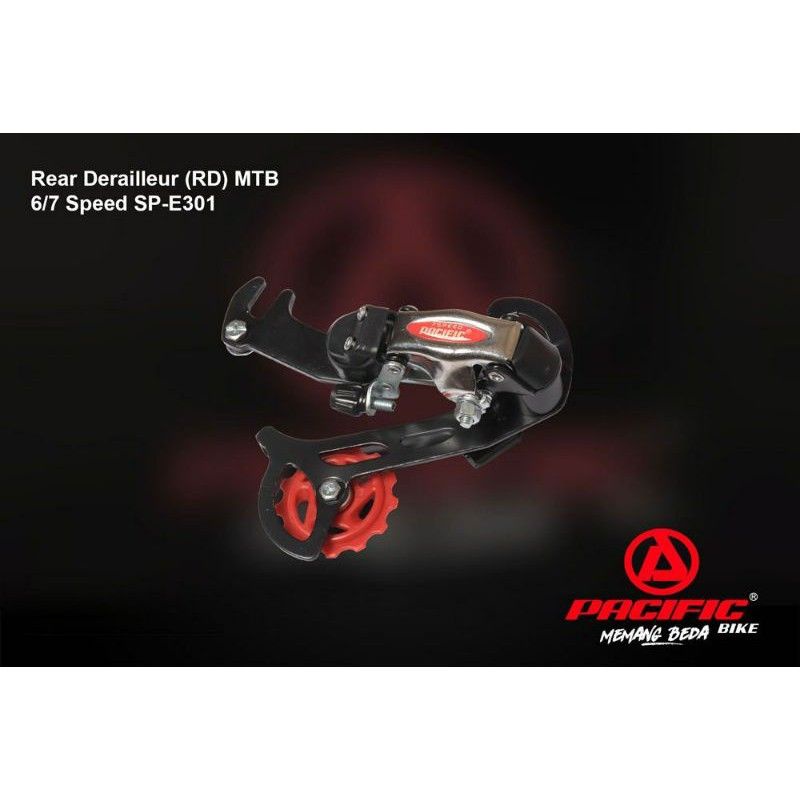 RD Rear Derailleur PACIFIC Letter S Blayer Sepeda SP-E301 6-7 Speed Lipat MTB BMX | High Quality