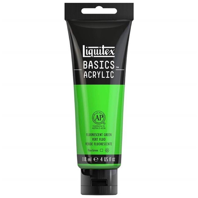 

Cat Acrylic Liquitex Basics 118ml Fluorescent Green