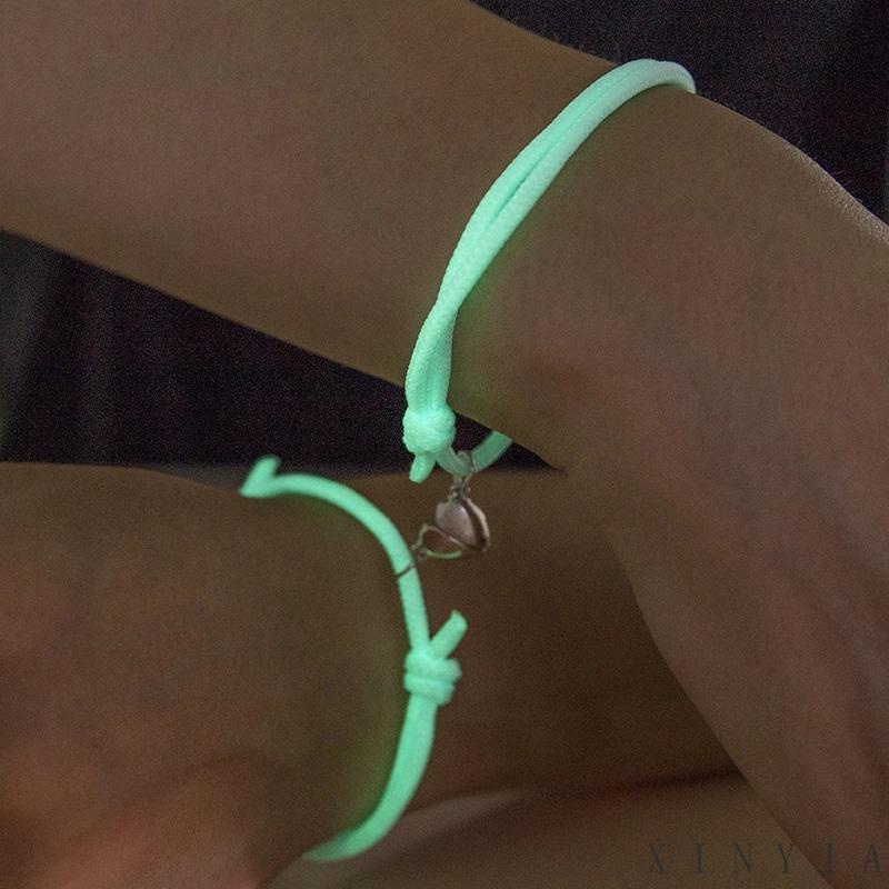 Xia.id Gelang Tangan Anyaman Tali Magnetik Luminous Aksesoris Pria / Wanita