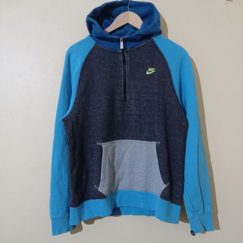 Hoodie semi Zipper Nike second