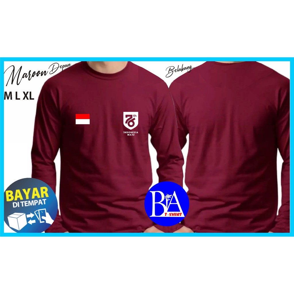 COD/KAOS LOGO INDONESIA MAJU BENDERA/KAOS EKSPRESI/KAOS HITS/KAOS TULISAN/KAOS MURAH/KAOS DISTRO