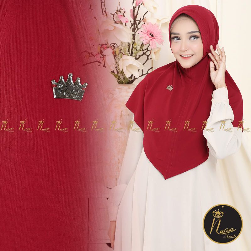 jilbab Instan Pad Tali Kepang By Nafisha Hijab