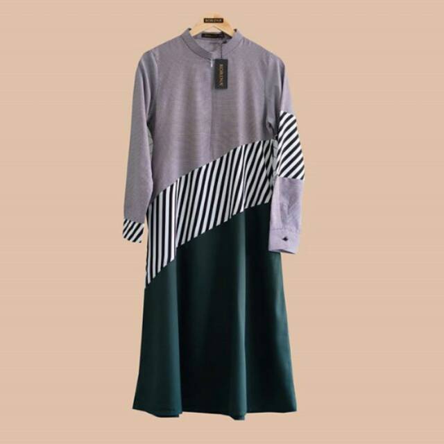 Viena tunik korina / viena tunik bottle green / korina / tunik korina