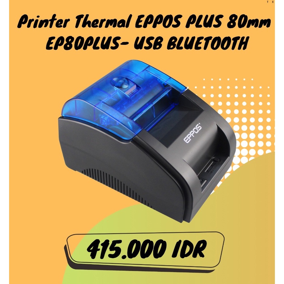 Printer Thermal EPPOS PLUS 80mm EP80PLUS- USB BLUETOOTH