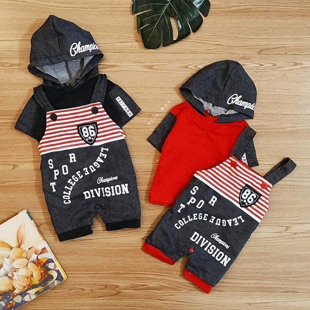 Klik Mds Overall Anak Bayi 0-6 Bulan Motif Sport Division 89 / Overall Anak Bayi laki-laki-3