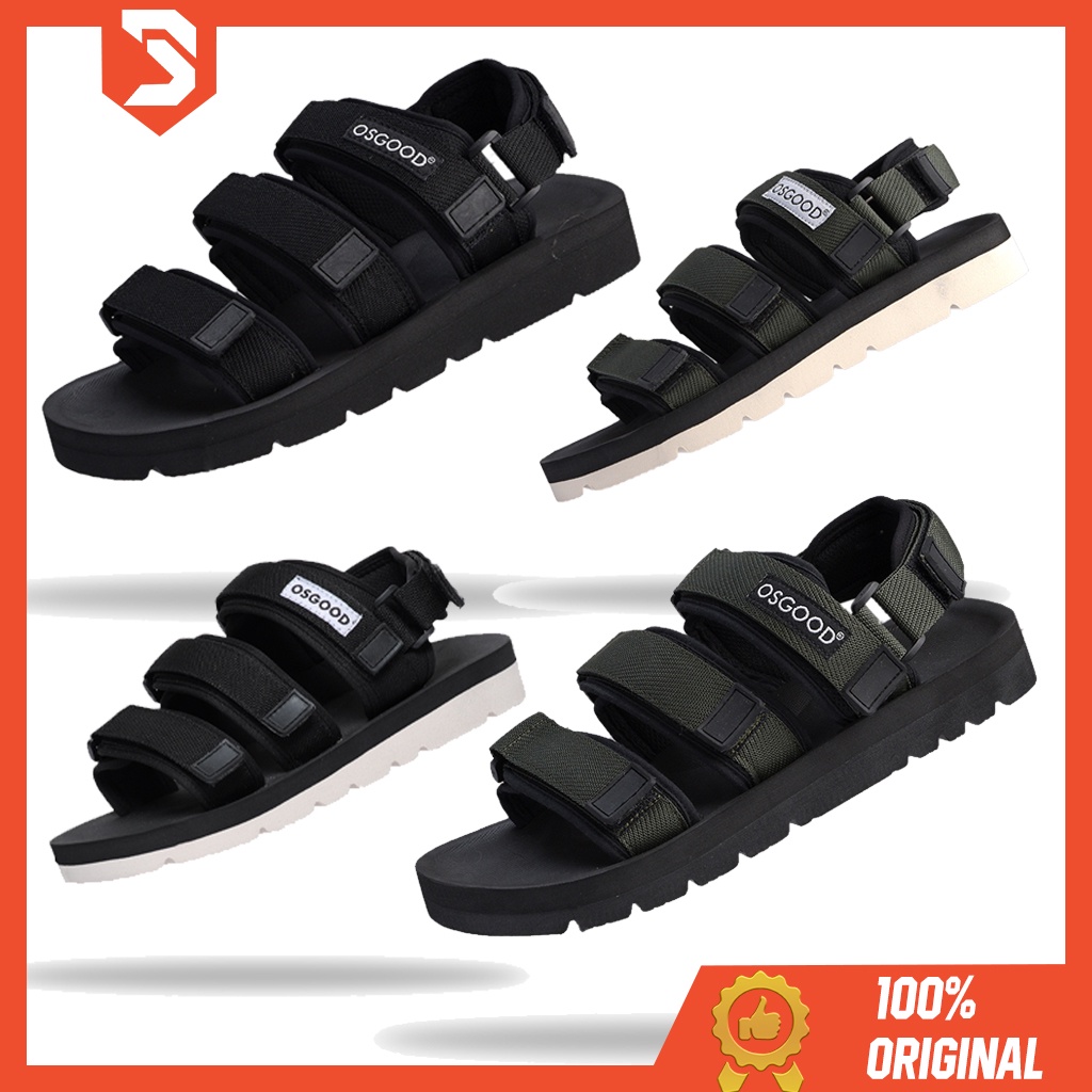 OSGOOD MALMO OLIVE BLACK - Sandal Gunung Pria Wanita Traveling Hiking Original Footwear