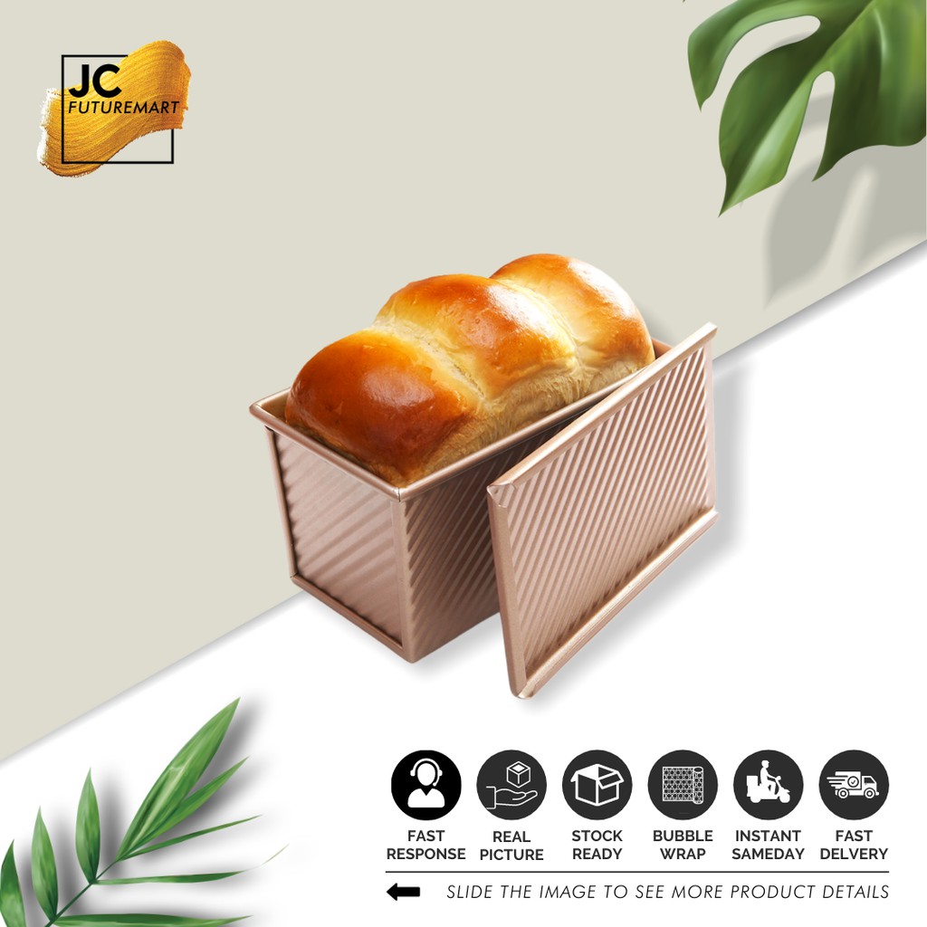 LOYANG ROTI TAWAR TUTUP | LOAF PAN -TOAST BOX NON STICK GOLD